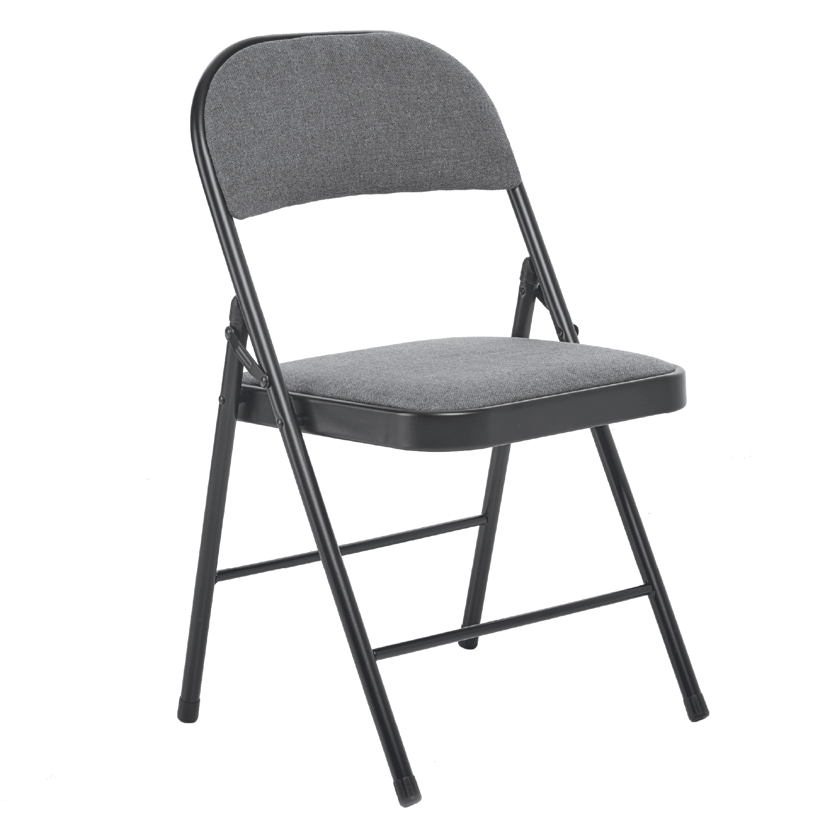 Folding Fabric Office Dining Chair - Grey - Bargainia.com - 5056150202929
