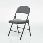 Folding Fabric Office Dining Chair - Grey - Bargainia.com - 5056150202929