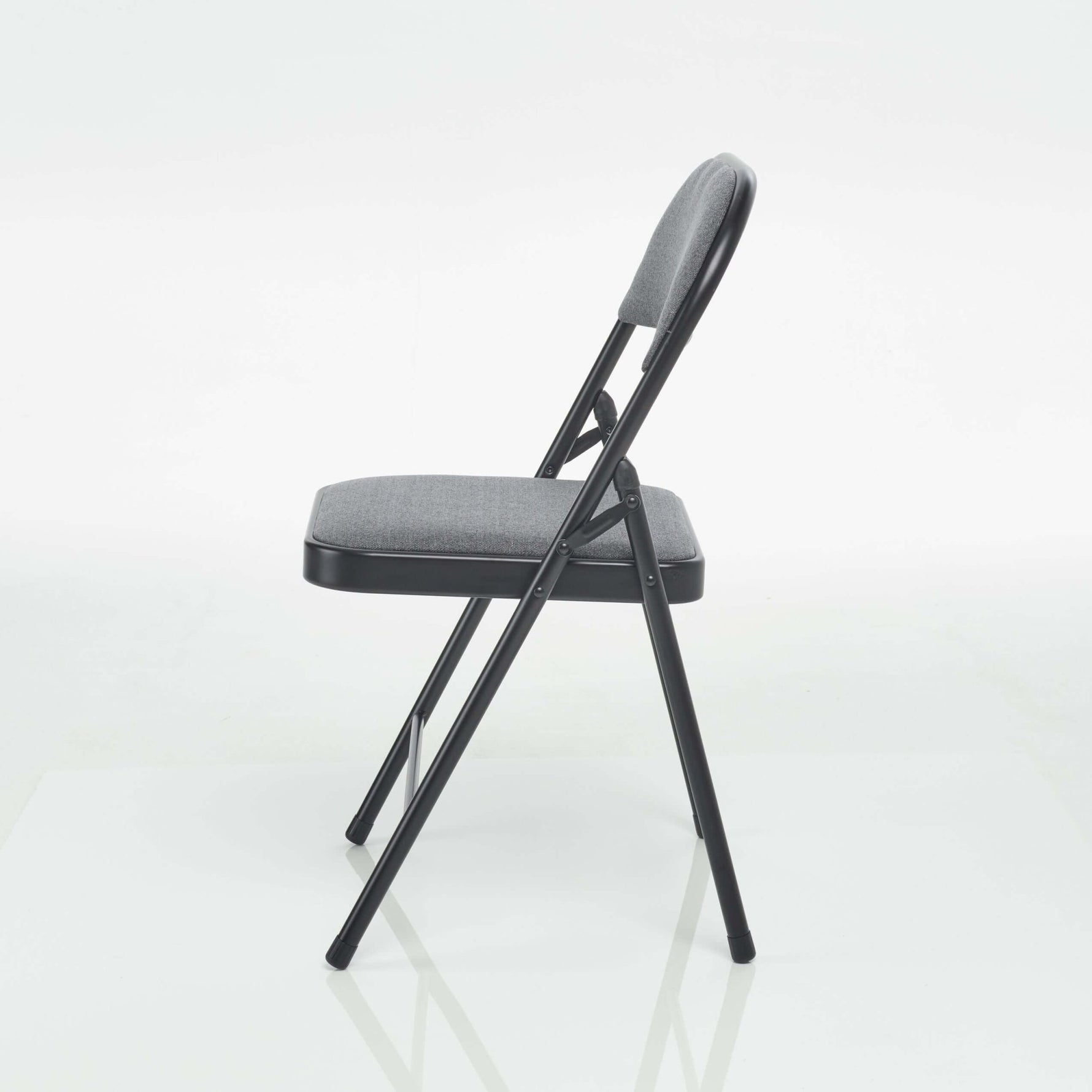 Folding Fabric Office Dining Chair - Grey - Bargainia.com - 5056150202929