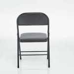 Folding Fabric Office Dining Chair - Grey - Bargainia.com - 5056150202929
