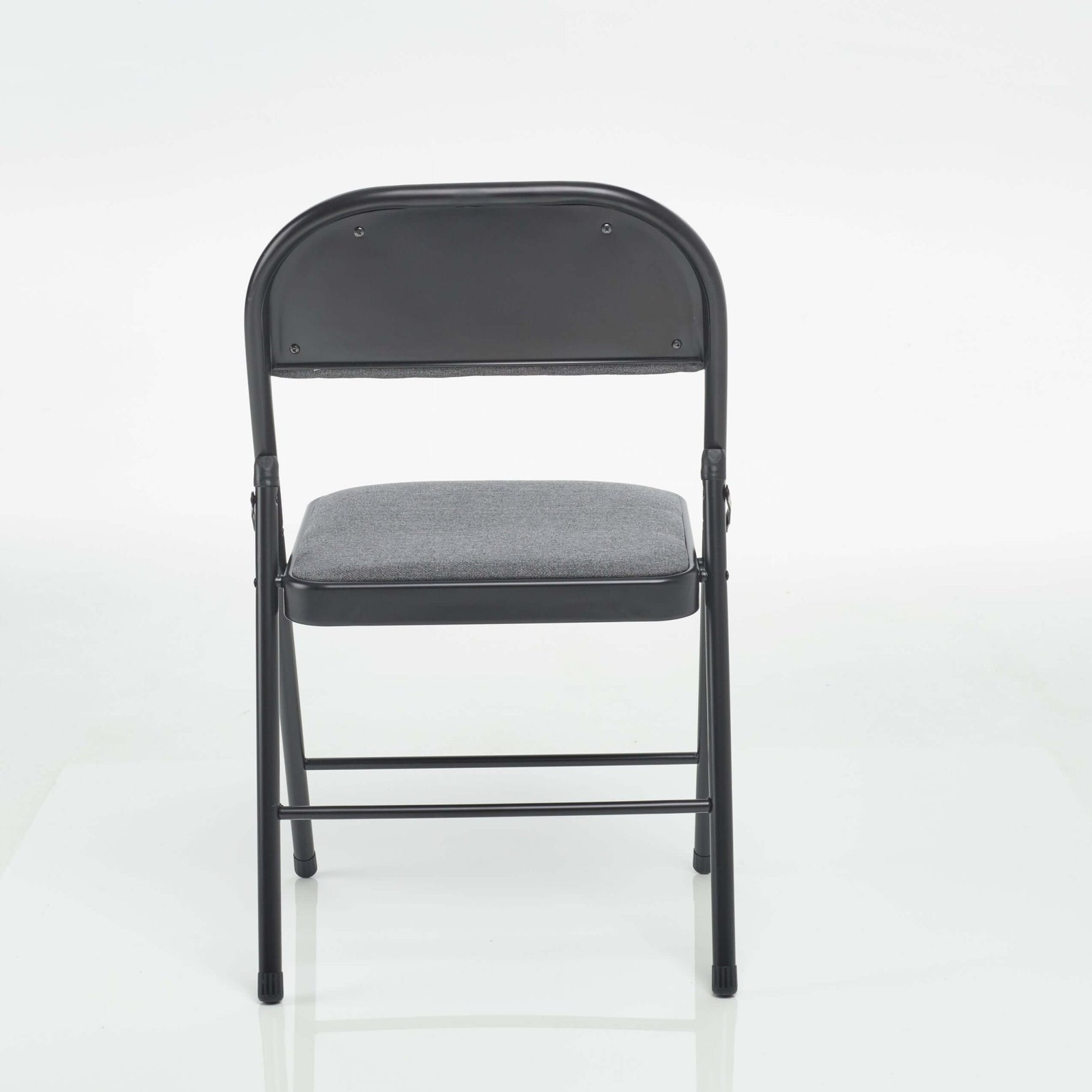 Folding Fabric Office Dining Chair - Grey - Bargainia.com - 5056150202929