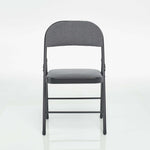 Folding Fabric Office Dining Chair - Grey - Bargainia.com - 5056150202929