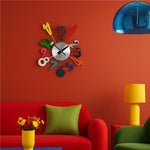 Franci Multi Colour Funky Numbers Wall Clock - Bargainia.com - 5018705779331