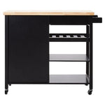 Frankfurt Black Kitchen Trolley - Bargainia.com - 5018705951706