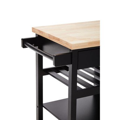 Frankfurt Black Kitchen Trolley - Bargainia.com - 5018705951706