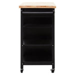 Frankfurt Black Kitchen Trolley - Bargainia.com - 5018705951706