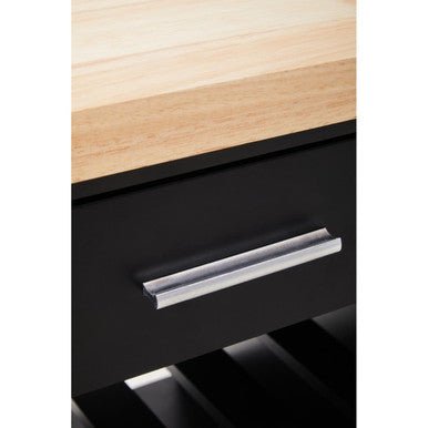 Frankfurt Black Kitchen Trolley - Bargainia.com - 5018705951706