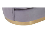 Franza Grey 2 Seat Pleated Velvet Sofa - Bargainia.com - 