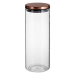 Freska Glass Storage Jar with Rose Gold Lid 1600ml - Bargainia.com - 5018705378343