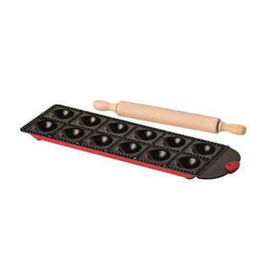 From Scratch Ravioli Tray With Rolling Pin - Bargainia.com - 5018705796314