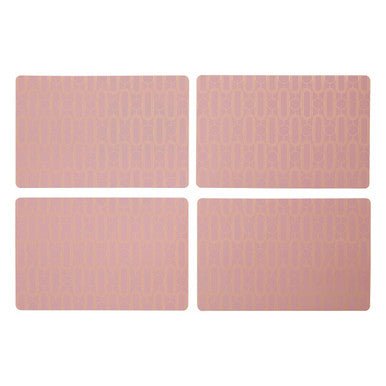 Frosted Deco Set Of 4 Pink Placemats - Bargainia.com - 5018705479002