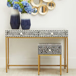 Fusion 1 Drawer Side Table with Bone Inlay - Bargainia.com - 5018705976860