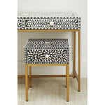 Fusion 1 Drawer Side Table with Bone Inlay - Bargainia.com - 5018705976860