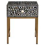 Fusion 1 Drawer Side Table with Bone Inlay - Bargainia.com - 5018705976860