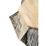 Fusion Black And Silver Woven Hexagon Coffee Table - Bargainia.com - 5018705414324