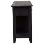 Fusion Black Mango Wood Console Table with Wine Storage - Bargainia.com - 5018705948430