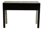 Fusion Bone Inlay Desk with 3 Drawers - Bargainia.com - 5018705976853