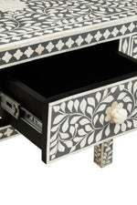 Fusion Bone Inlay Desk with 3 Drawers - Bargainia.com - 5018705976853
