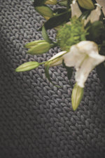 Fusion Dark Grey Braided Wool Rug - Bargainia.com - 