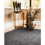 Fusion Dark Grey Braided Wool Rug - Bargainia.com - 