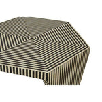 Fusion Striped Bone Inlay Coffee Table - Bargainia.com - 5018705457772