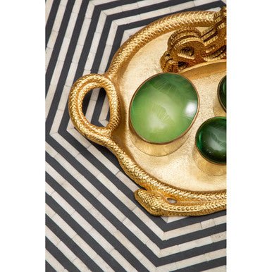 Fusion Striped Bone Inlay Coffee Table - Bargainia.com - 5018705457772