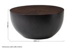 Gabo Small Round Ebony Coffee Table - Bargainia.com - 5018705472416