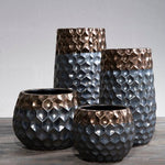 Galaxy Small Ceramic Vase with Metallic Finish - Bargainia.com - 5018705393247