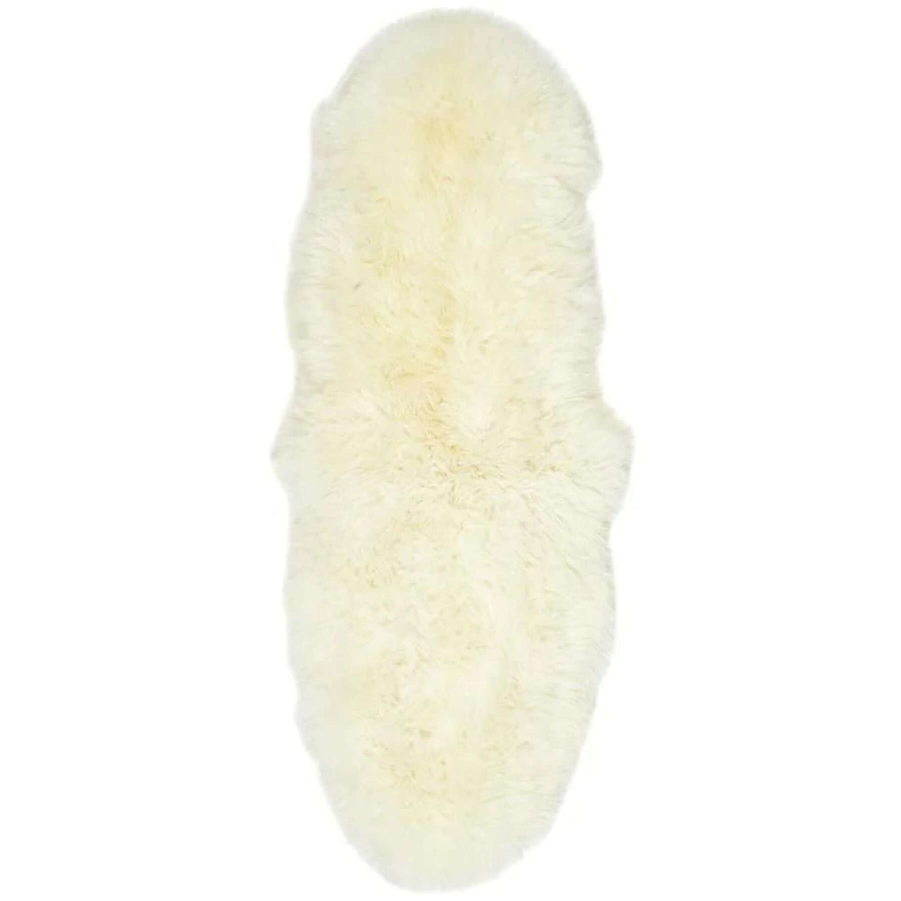 Genuine Natural Cream Sheepskin Faux Fur Rug - Bargainia.com - 