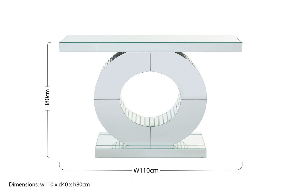 Gianara Mirrored Console Table - Bargainia.com - 5018705411781