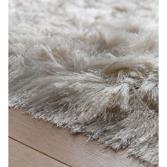 Glamour Shaggy Rug Plain Design - Bargainia.com - 5026134638006 - GLADEL_IVORYX_120X170