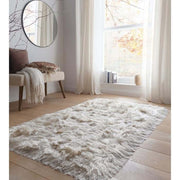 Glamour Shaggy Rug Plain Design - Bargainia.com - 5026134638006 - GLADEL_IVORYX_120X170