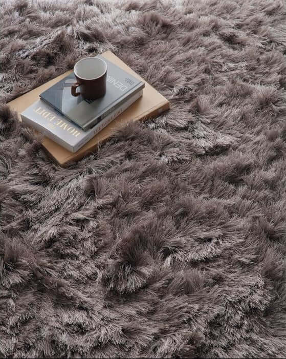 Glamour Shaggy Rug Plain Design - Bargainia.com - 5026134638037 - GLADEL_CHPGNE_120X170