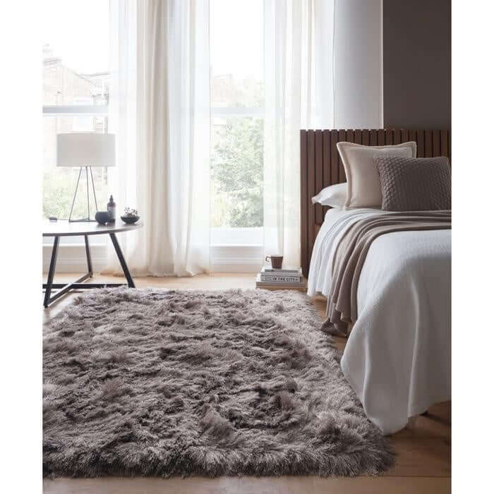 Glamour Shaggy Rug Plain Design - Bargainia.com - 5026134638037 - GLADEL_CHPGNE_120X170