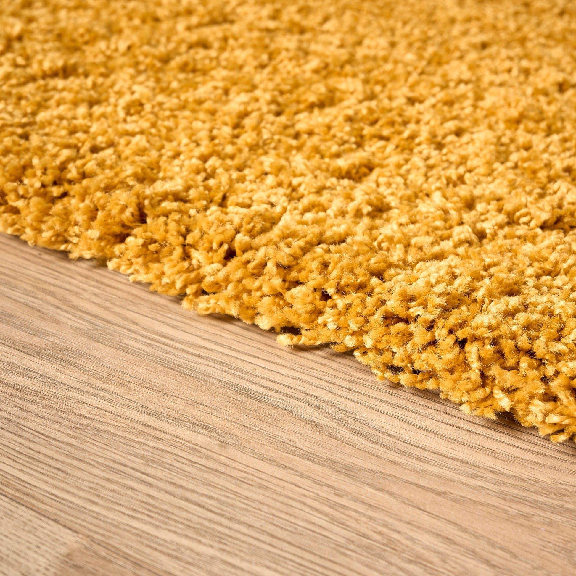 Golden Ochre Thick Shaggy Rug - California Rug Masters