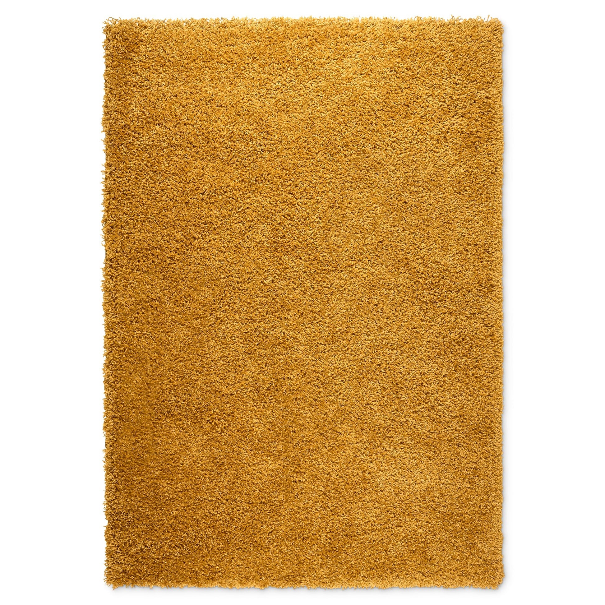 Golden Ochre Thick Shaggy Rug - California Rug Masters 60x110cm (2'x3'7")