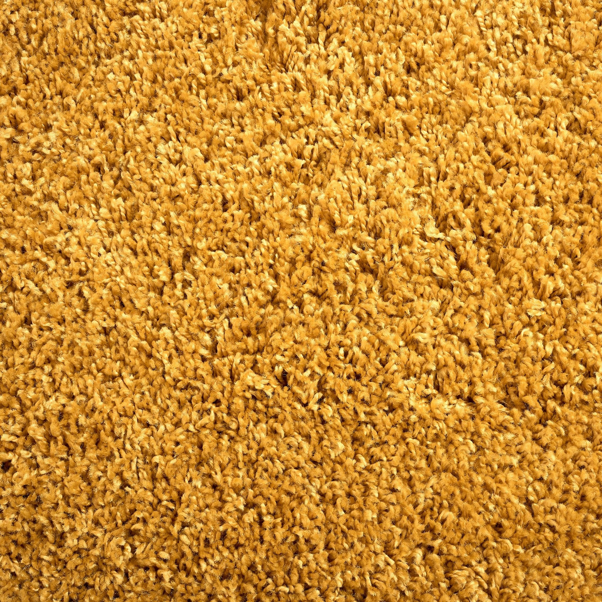 Golden Ochre Thick Shaggy Rug - California Rug Masters