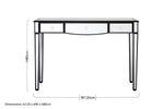 Graciela 3 Drawer Console Table With Mirror Frame - Bargainia.com - 5018705411798