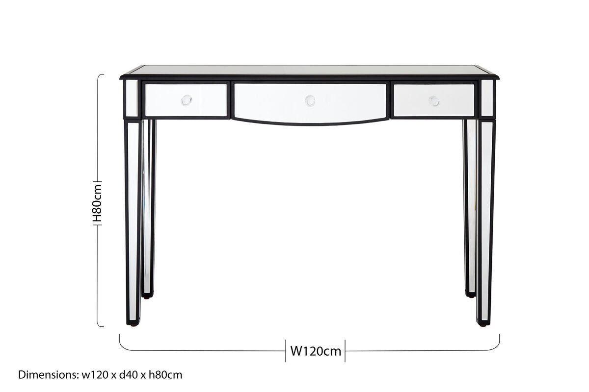 Graciela 3 Drawer Console Table With Mirror Frame - Bargainia.com - 5018705411798