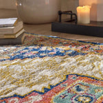 Granada Multicolour Vintage Rug | Amber - Bargainia.com - 