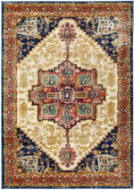 Granada Multicolour Vintage Rug | Amber - Bargainia.com - 