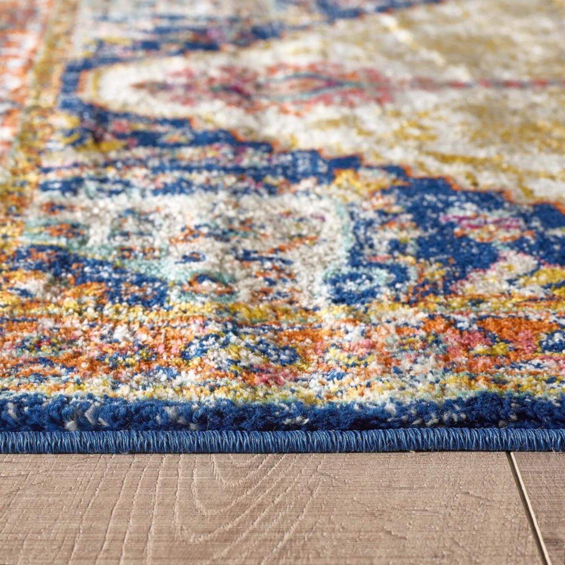 Granada Multicolour Vintage Rug | Amber - Bargainia.com - 5026134568747 - GRENDA_AMBERX_080X150