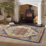 Granada Multicolour Vintage Rug | Amber - Bargainia.com - 