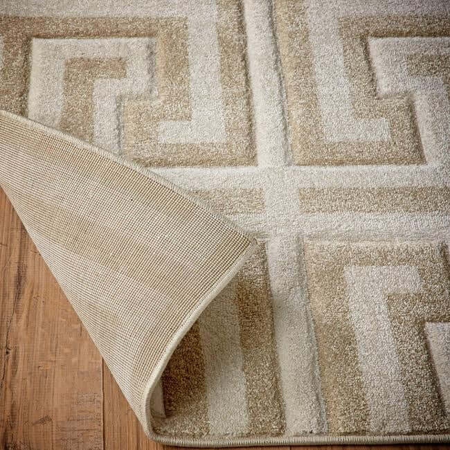 Greek Key Rug Geometric Design - Bargainia.com - 5056584576498 - GREEKK_BGECRM_080X150