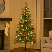 Green Artificial Fir Christmas Tree With Metal Stand - 7FT - Bargainia.com - 5056150253310 - 25331