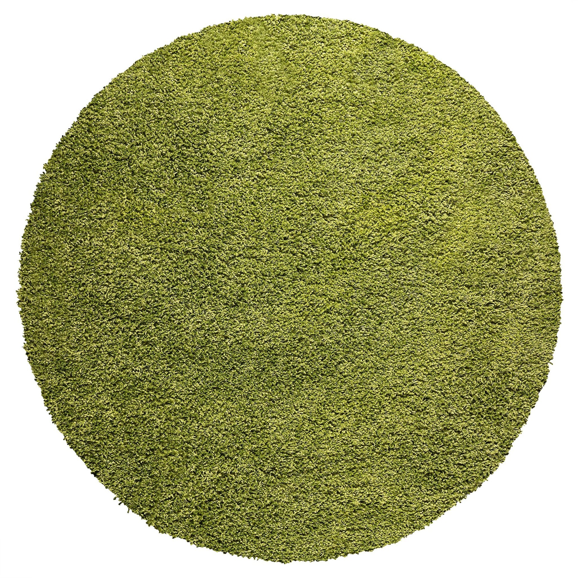Green Thick Shaggy Rug - California Rugs Rug Masters 120cm Circle