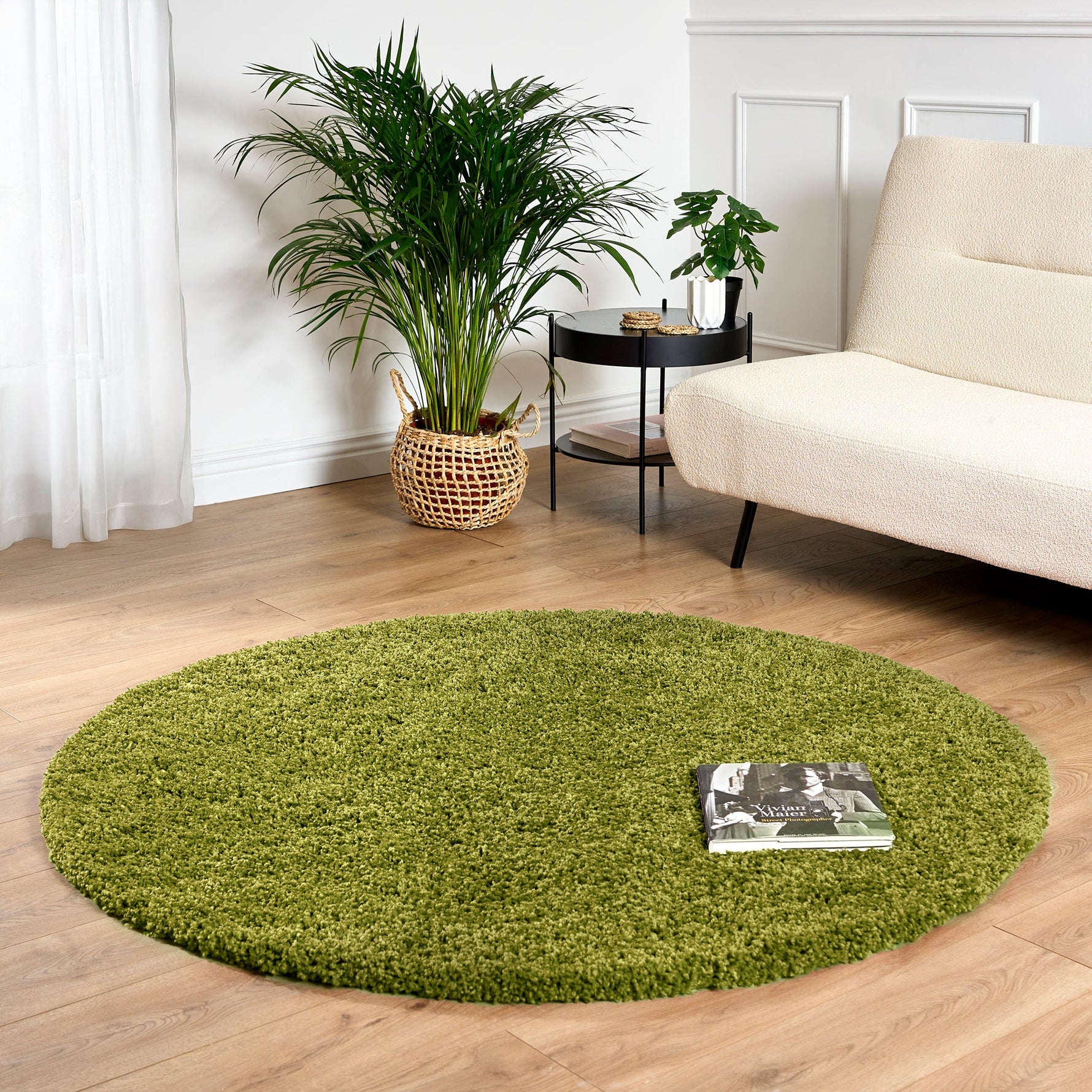 Green Thick Shaggy Rug - California - Bargainia.com - 