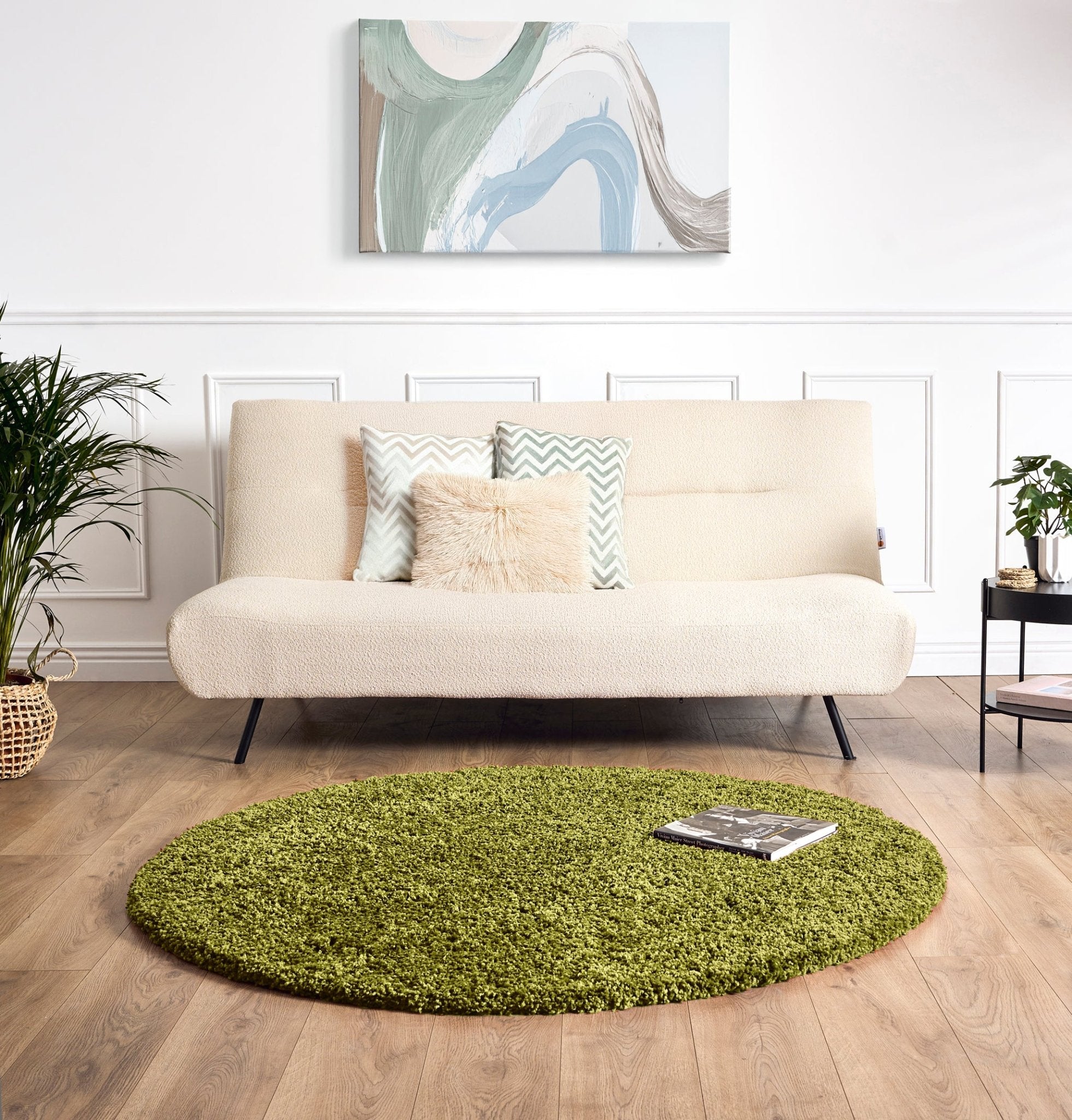 Green Thick Shaggy Rug - California Rugs Rug Masters