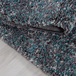 Grey & Blue Blend Shaggy Rug - Enjoy - Bargainia.com - 