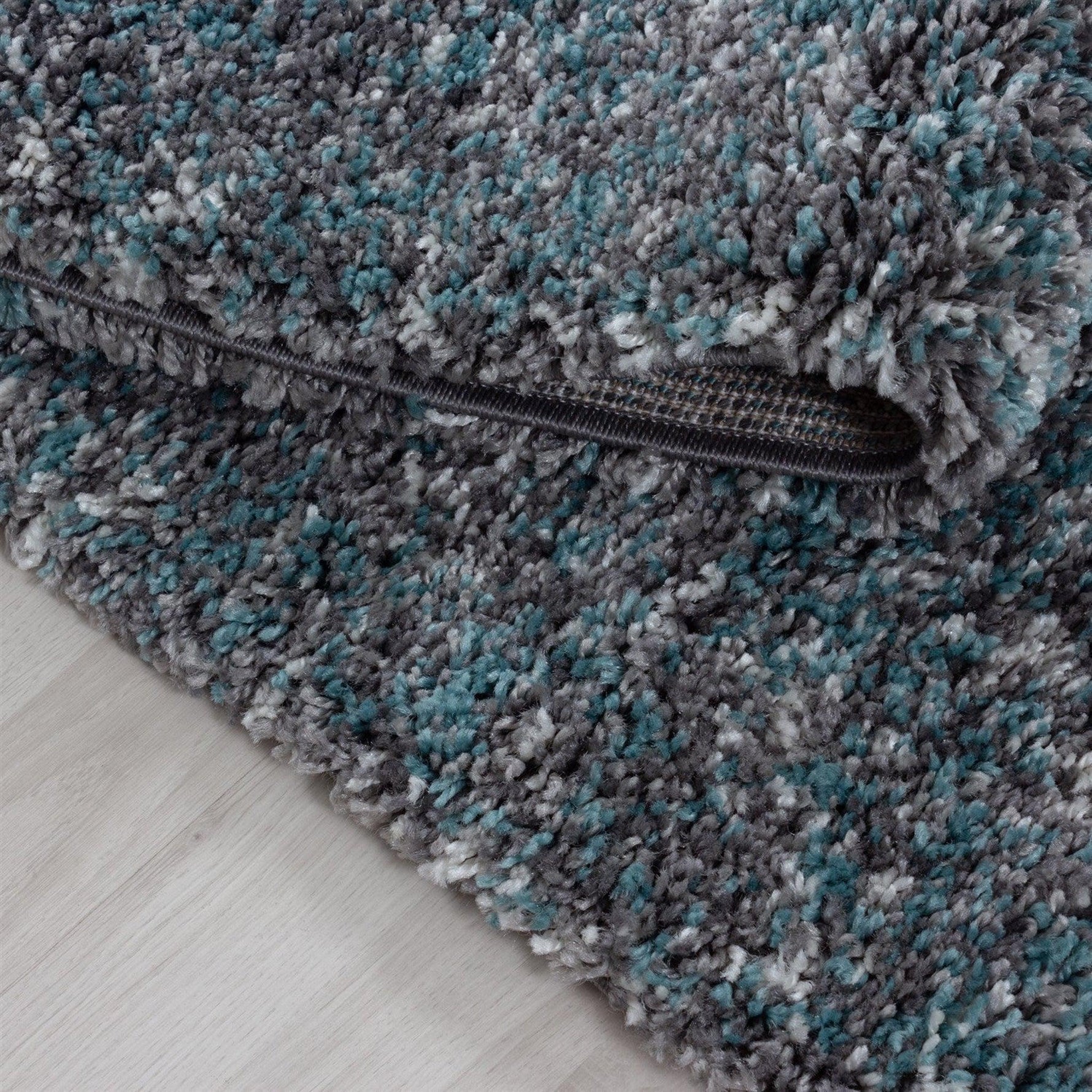 Grey & Blue Blend Shaggy Rug - Enjoy - Bargainia.com - 